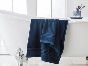 The Romantic Strip Set Prosoape Flaușate Baie 50x85cm + 70x150cm Bleumarin
