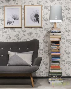 Lampadar chic cu rafturi pentru carti, CAMBRIDGE alb CAMBRIDGE/F/W