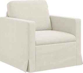 vidaXL Canapea Crem 78 x 78 x 80 cm Catifea