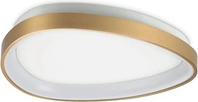 Plafoniera LED design circular GEMINI PL D042 ON-OFF OTTONE 4000K