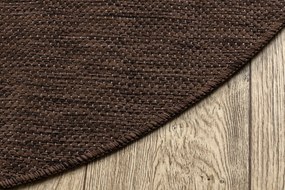 Covor SISAL SION cerc A5165A Melanj țesute plate maro