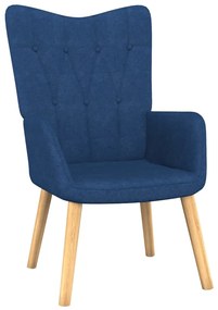 327527 vidaXL Scaun de relaxare, albastru, material textil
