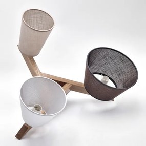 Lustră aplicată Brilagi ANTHONY 3xE14/40W/230V stejar