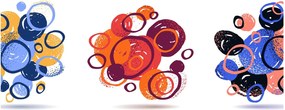 Tabloul cercuri colorate (120x50 cm)