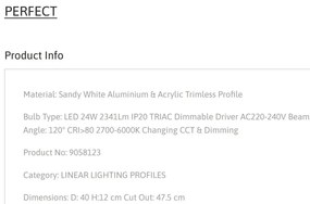 Plafoniera LED incastrabila reglabila PERFECT 40cm alba CCT Dimmable