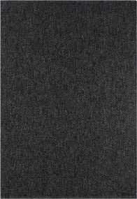 Covor RUSTICANA, 80x150 cm, forma dreptunghiulara, polipropilena, negr