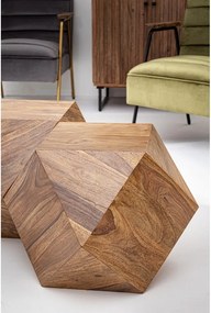 Măsuță de cafea în culoare naturală închisă din lemn de sheesham 42x42 cm Egypt – Bizzotto