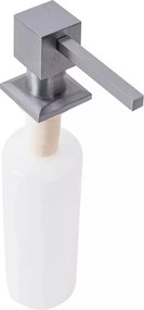 Dozator detergent Rea Square 330 ml finisaj nichel periat