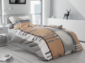 Lenjerie de pat din bumbac PINIA gri Dimensiune lenjerie de pat: 70 x 90 cm | 140 x 220 cm