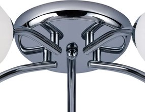 Lustră aplicată PORTOS, 5 x E14, 10 W, 230 V, crom lucios