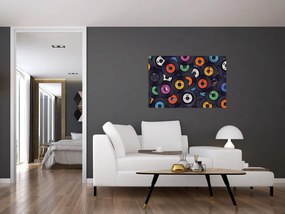 Tablou - plăci de gramofon (90x60 cm)