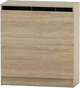 Dulap BETTY 2 BE-02-040, stejar sonoma, DTD laminat, cu 2 usi, 85x39x9