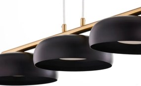 Lustru suspendat pe cablu OLAF 3xGX53/12W/230V negru/auriu