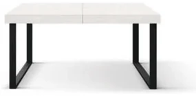 Masa Desire extensibila, picior metalic in U - ALB FRASIN - 140 cm / 90 / h 77