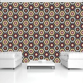 Fototapet - Hexagon (254x184 cm)