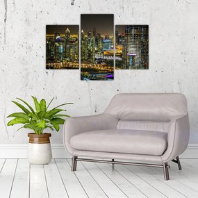 Tablou cu oraș nocturn (90x60 cm)