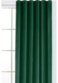 Draperie verde dimout (semi-opacă) din catifea 200x250 cm Velto – Filumi