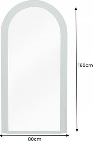 Oglinda de perete decorativa Art Deco 160cm, verde