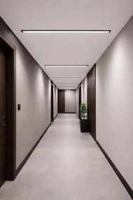 Plafonieră LED REDOM LED/24W/230V 4000K 60 cm neagră