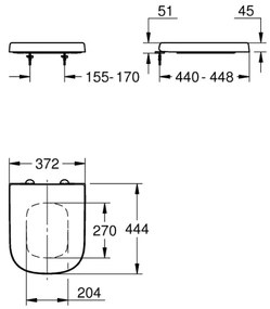 GROHE 39330002 - Capac WC EURO CERAMIC, alb durabil