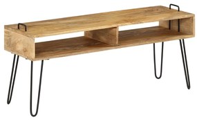 vidaXL Comodă TV din lemn masiv de mango, 110 x 35 x 45 cm