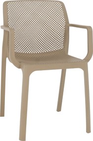 Scaun stivuibil, gri-maro / plastic, FRENIA