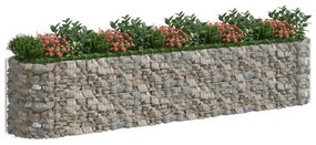 Strat inaltat gabion, 500x100x100 cm, fier galvanizat 500 x 100 x 100 cm, 1