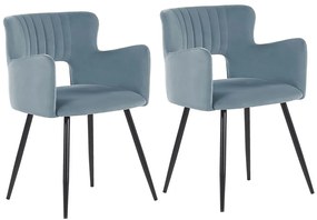 Set 2 buc scaune sufragerie Shelba (albastra deschis) . 1075763