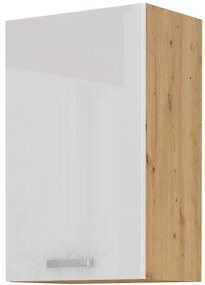 Dulap superior de bucătărie Arryn 45 G-72 1F (stejar artisan + alb lucios). 1024684