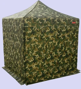 Pavilion de grădină 2x2m – din oțel, 4 pereţi laterali, Camuflaj