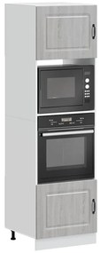 vidaXL Dulapuri cuptor 2 buc Lucca Gri Sonoma Lemn prelucrat
