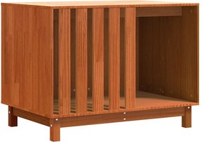 vidaXL Casă pentru câini cu depozitare Maroniu cerat 100 x 70 x 70 cm