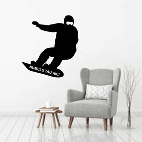 Sticker perete Silueta snowboard 2