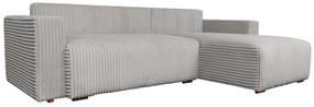 Coltar extensibil Verona Gri Reyat, 290x170x80 cm cu lada de depozitare