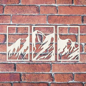DUBLEZ | Tablou din lemn din mai multe părți pentru perete - Munți