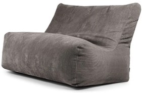 Fotoliu bean bag gri închis cu tapițerie din catifea reiată Sofa Seat Lounge – SLOWDOWN