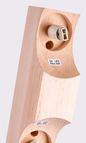 Plafonieră albă/în culoare naturală cu abajur din sticlă ø 12 cm Solum – Sollux