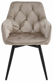 Scaun de masa rotativ JORK360 VELVET, bej