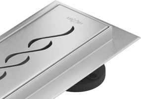 Mexen Flat 360° M18 scurgere liniară rotativă 50 cm, inox - 1023050-40