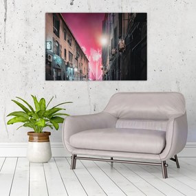 Tablou - Artificii din Marseille (90x60 cm)