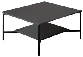 Set de mobilier pentru living Chrome, Antracit- Negru