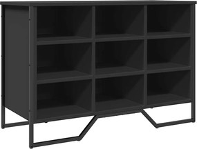 vidaXL Pantofar, negru, 90x38x61,5 cm, lemn prelucrat