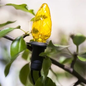 Instalație luminoasă LED de exterior pentru Crăciun CONE FILAMENT 20xE10, 19 m, multicolor / alb cald, IP44