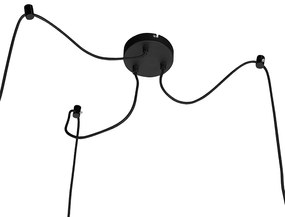 Set de 3 lămpi suspendate inteligente negre cu auriu, inclusiv WiFi A60 - Depeche