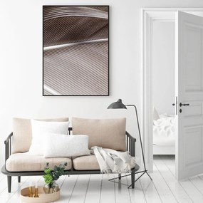 Poster - detaliu de pană de pasăre (A4)