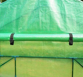 Outsunny Sera de gradina pentru plante cu rafturi si acoperis, sera pentru legume, fructe, gradinarit 143x73x195cm| Aosom Ro