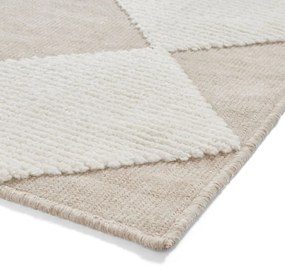 Covor alb-bej lavabil 160x230 cm Lyna Beige&amp;White – Think Rugs