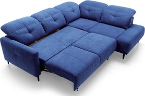 Colțar lemn masiv extensibil SANDRA 265×82/104×210 cm - Stânga