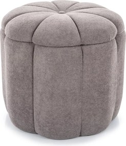 Taburet gri TUP cu spatiu de depozitare 45x45 cm