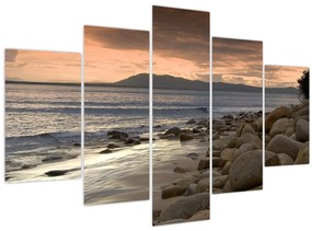 Tablou - Marea și munții (150x105 cm)